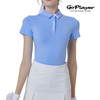【GoPlayer】女彈性透氣短袖上衣(淡藍.紅.寶藍) (高爾夫短袖T恤球衫 Polo運動排汗速乾Golf球衣)
