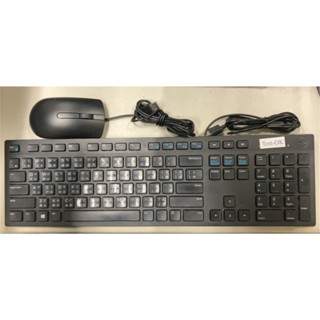 二手戴爾DELL鍵盤KB216 / 二手DELL MS116t光學滾動輪滑鼠 USB有線
