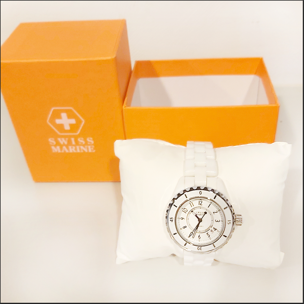 SWISS MARINE 經典時尚精密陶瓷 女錶 手錶 瑞士錶 名錶 精品 禮物 生日禮物 交換禮物【毛毛的店】