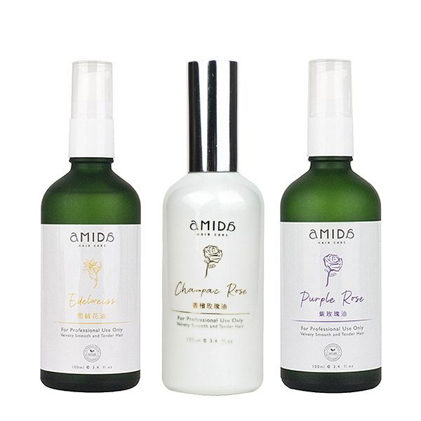 【Amida】香檳玫瑰油／紫玫瑰油／雪絨花護髮油 (100ml) ｜款式可選 D987328