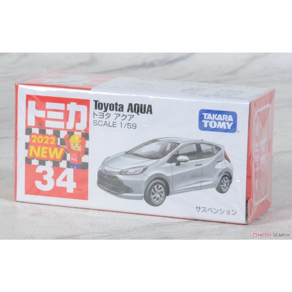 給爸分 玩具 TOMICA #034 1/59 非初回 豐田 TOYOTA  Aqua 19388