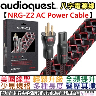 Audioquest NRG-Z2 1m/2m/3m 八字 8字 電源線 升級線 解析提升 8010 水母 馬歇爾