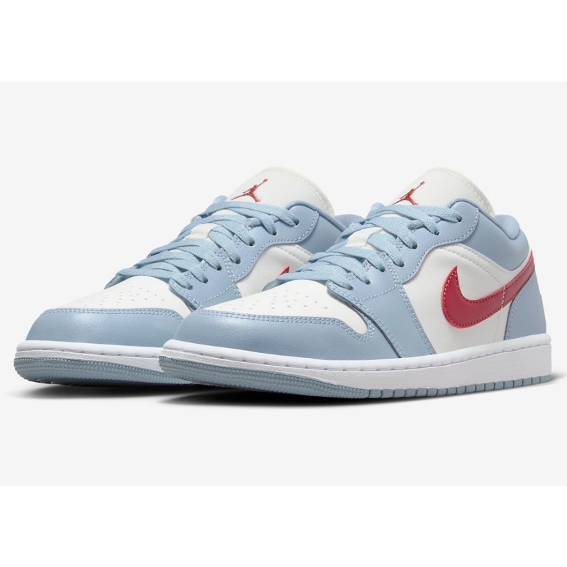 【KD-SHOP】WMNS AIR JORDAN 1 LOW 灰藍紅 女段 男女鞋 DC0774-164