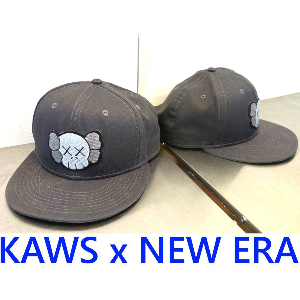 BLACK美中古KAWS x NEWERA初期稀有商品SNAPBACK可調式棒球帽/老帽