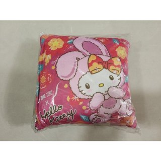 全新 舒酸定牙膏 聯名商品 Hello Kitty 抱枕靠枕 冷氣房小涼毯 毛毯枕 小被被 毛毯 毯子 被子 蓋毯 冷氣