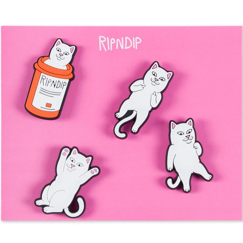 RIPNDIP 中指貓 RNDSPR24250 PILLS SHOE CHARM CROCS鞋扣 洞洞鞋配飾 (四入組)