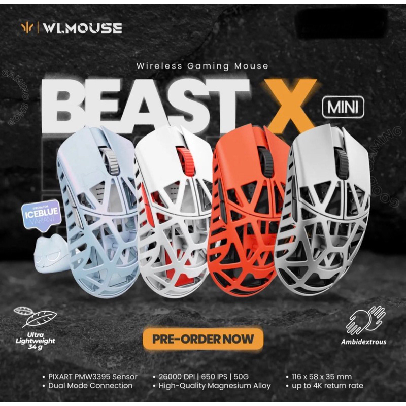 萬靈花獸 Wlmouse Beast X mini 鎂合金滑鼠 特戰 瓦羅蘭 Valorant適用