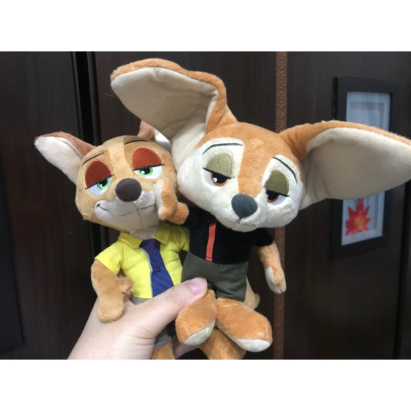 二手 動物方城市 胡尼克 芬尼克 大耳狐 耳廓狐 狐狸 動物 zootopia 玩偶 布偶 迪士尼 絨毛玩具 娃娃 公仔