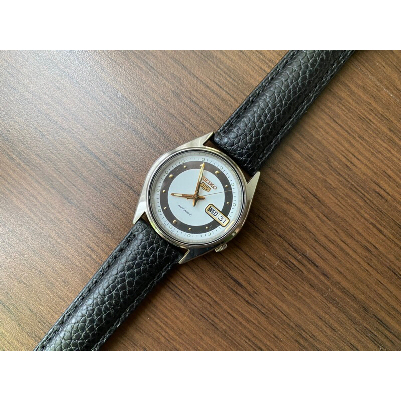 SEIKO VINTAGE 精工 五號 5號 7S26-6000 古董錶 古董表 自動錶 自動上鏈 稀少 黑白面盤 GS