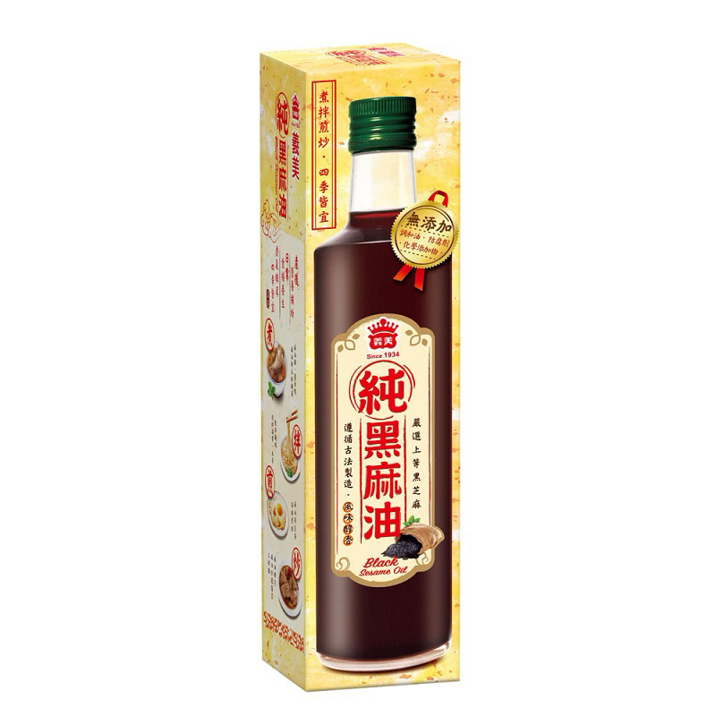 義美100 ％純黑麻油500ml