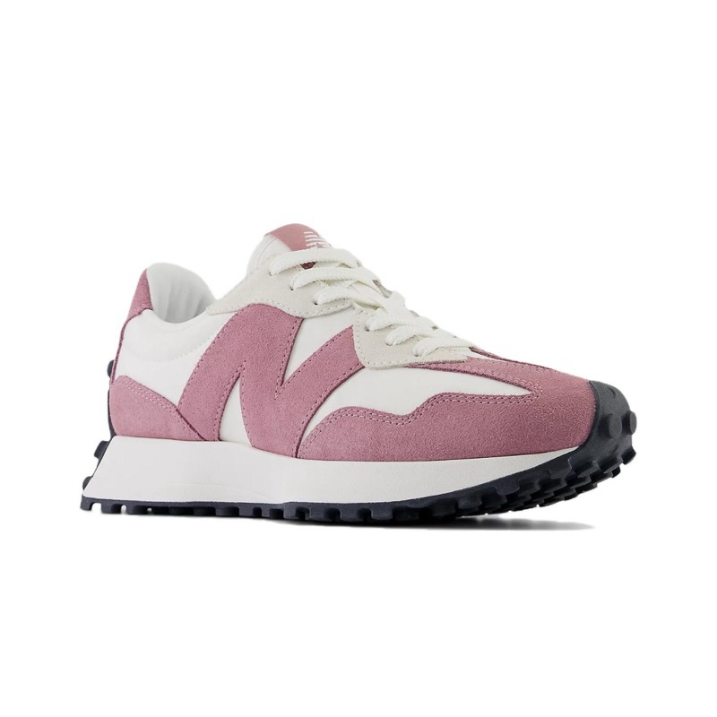 {OGC} NEW BALANCE 327 白桃紅 熊抱哥 女款 WS327MB