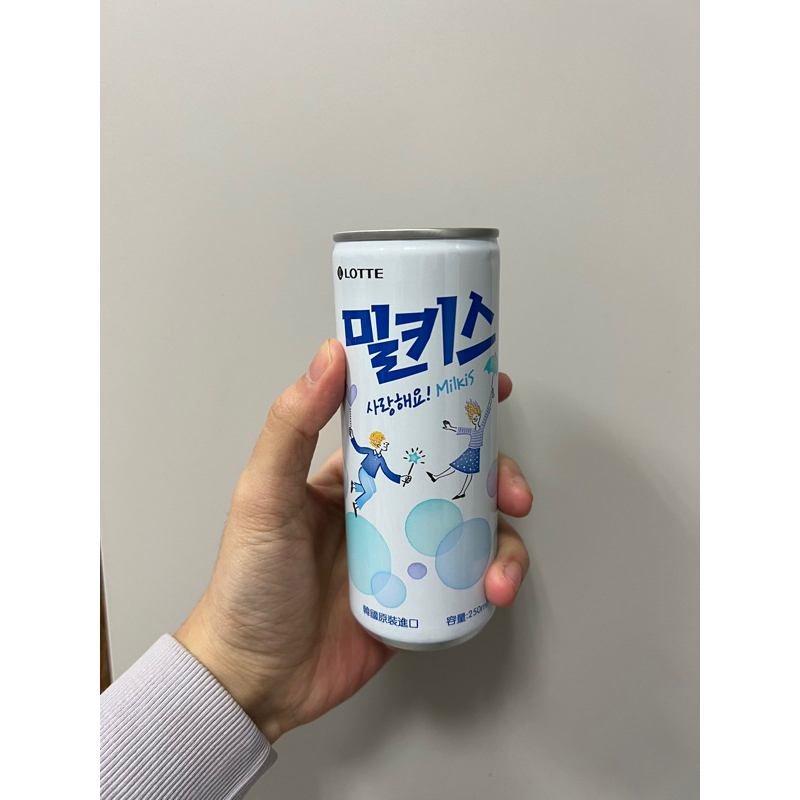 【單罐販售】韓國 LOTTE 樂天 Milkis 乳酸蘇打飲 250ml 優格風味碳酸飲 氣泡飲 氣泡飲料 飲料 乳酸
