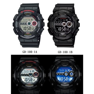 【天龜】G-SHOCK系列 高亮度LED強悍電子錶 GD-100-1A GD-100-1B