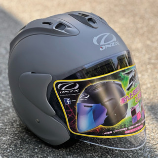 ONZA KOR 安全帽 3/4罩 MAX-R6 R帽 雙倒流 MAXR6 消光水泥灰 尾翼 後導流 鴨尾