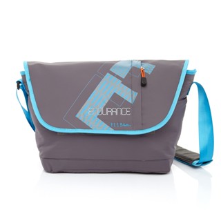 【ELLE Active】自信系列-郵差包/斜揹包/側揹包-灰色