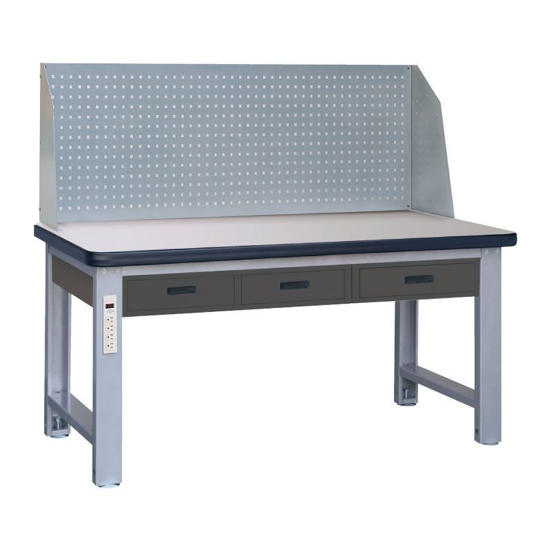 【DS101-3】吊櫃重型工作桌(含掛板) WHC-PY-150