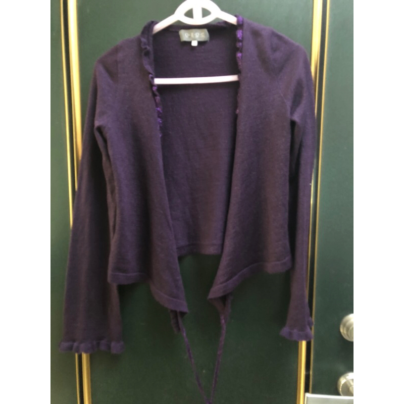 OZOC百貨專櫃紫色針織外套
