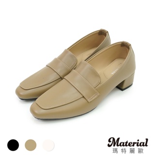 Material瑪特麗歐 跟鞋 MIT簡約百搭方頭跟鞋 T72211