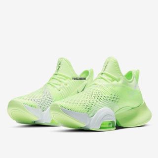 Nike 訓練鞋 Zoom SuperRep 運動 女鞋 氣墊 舒適 避震 襪套 綠白 38/24.5