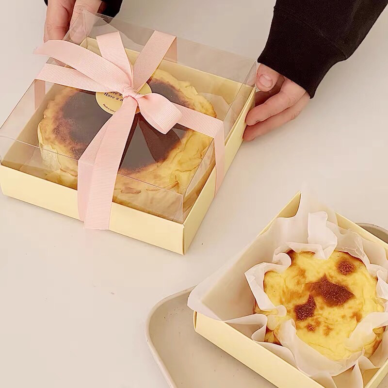 網美風💕巴斯克乳酪蛋糕盒 4寸/6寸 商品只賣包裝盒 不含內容物