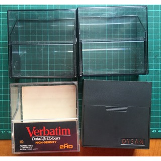 懷舊 3.5吋 古董 磁片 軟碟片 收納盒 標籤貼紙 (收藏用)