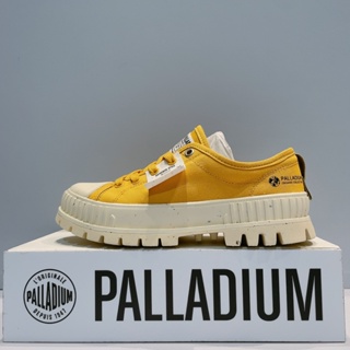 PALLADIUM PALLASHOCK LO 女生 芥末黃 有機棉 低筒 巧克力 厚底 帆布鞋 77350-730