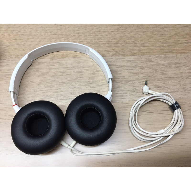 [偉仔的狗窩] 送專用收納盒 耳罩已更換 本體已清潔 SONY MDR-ZX 100 時尚摺疊耳罩耳機