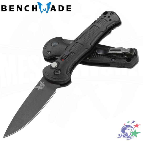 Benchmade Mini Claymore 黑色柄黑刃Mini折刀 - CPM-D2鋼 / 9570BK 詮國
