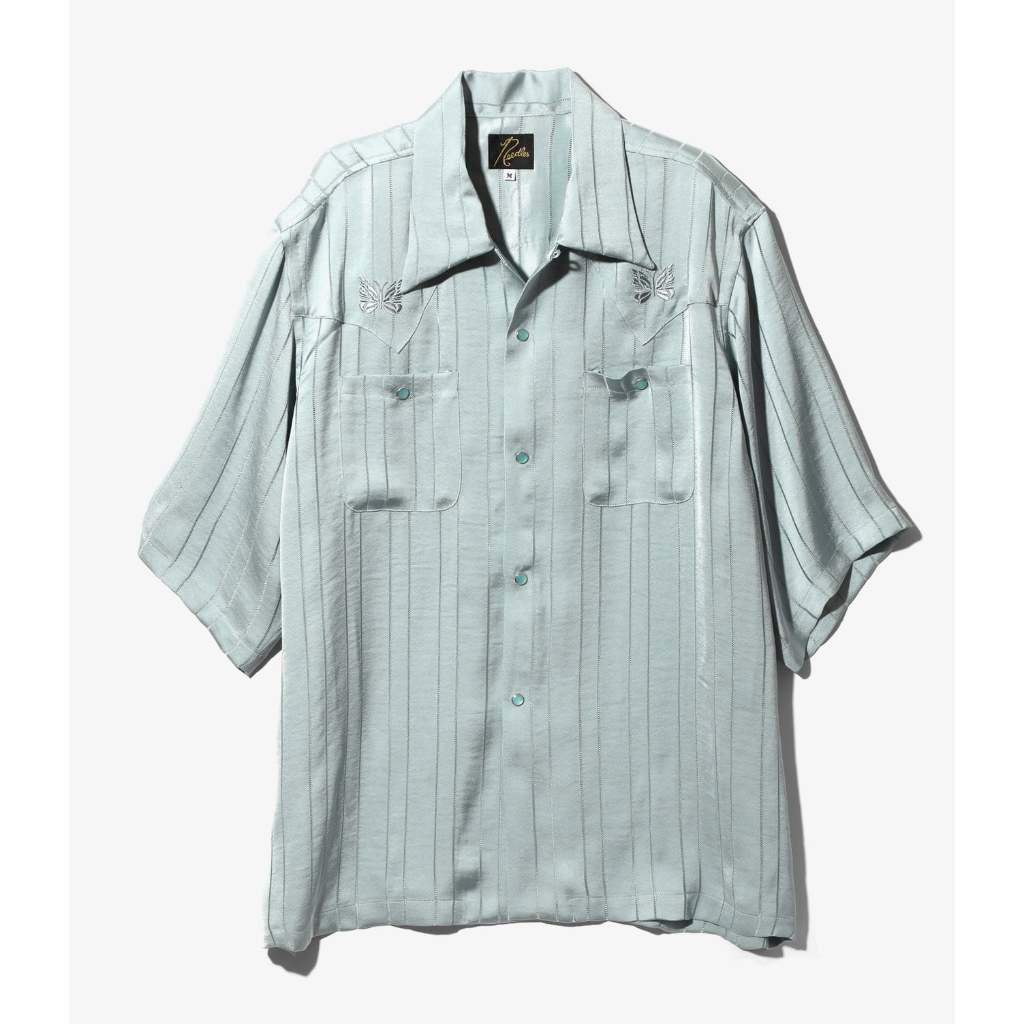 【Hills】NEEDLES S/S COWBOY ONE-UP SHIRT 藍色 襯衫 蝴蝶 現貨