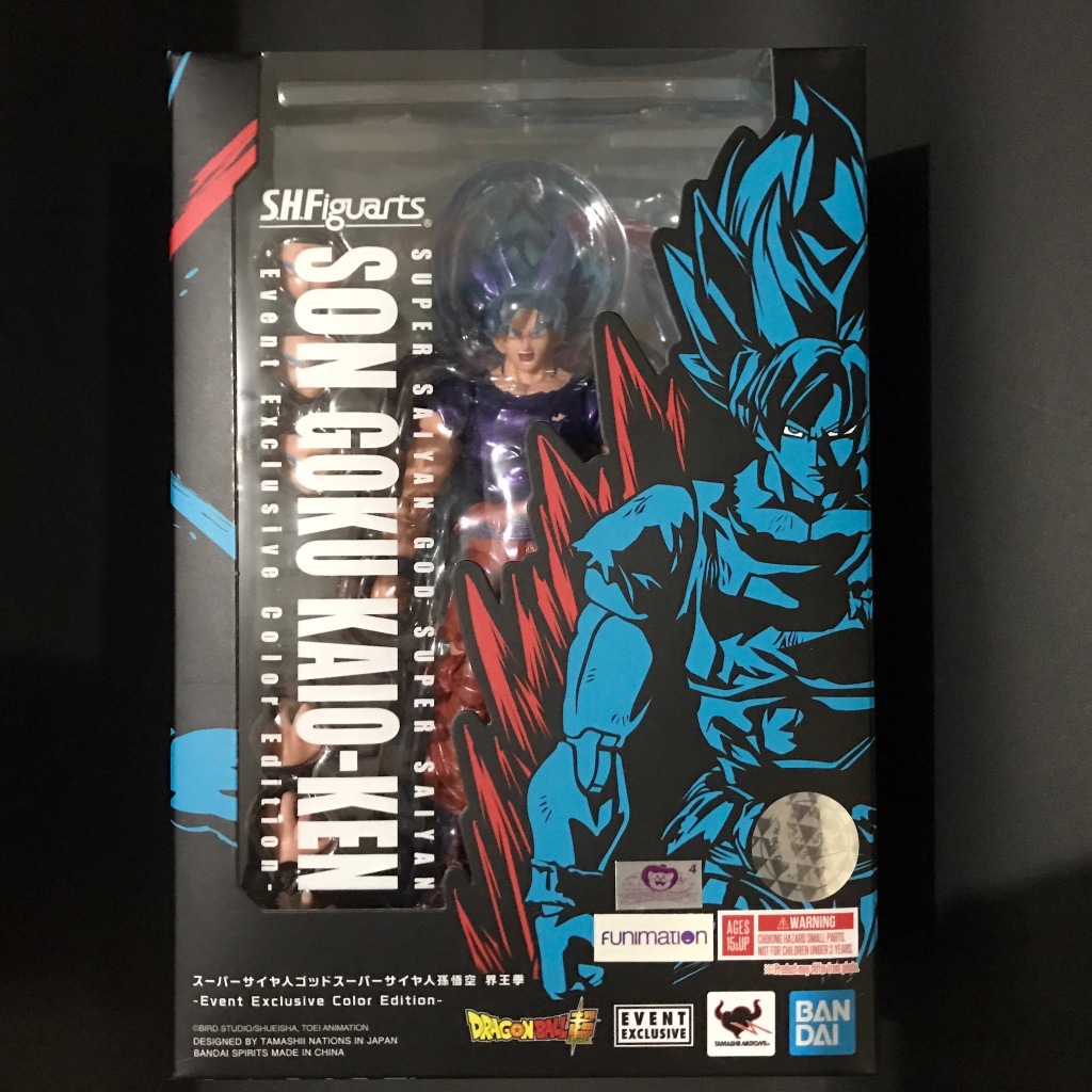 (二手)SHF NYCC 美國限定 七龍珠超 超藍 界王拳 孫悟空 悟空 GOKU 會場限定版