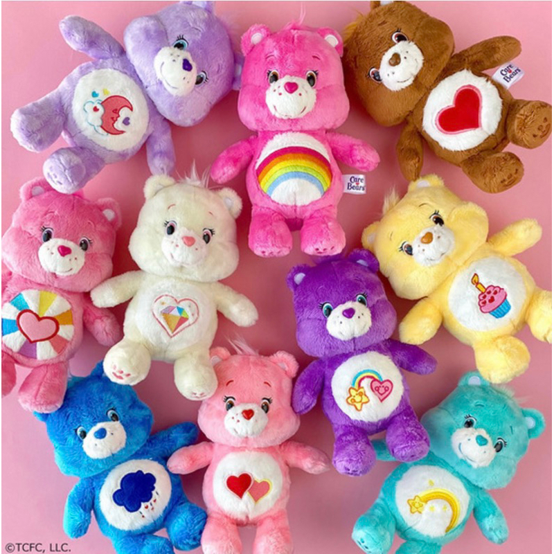 現貨日本購入Care Bears彩虹熊 愛心熊毛絨玩具 S