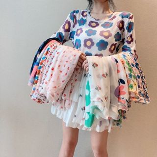 FUXI 冰絲網紗打底衫女 防曬上衣 泫雅風長袖內搭上衣 長袖t恤 女生上衣 女裝 衣服【A】