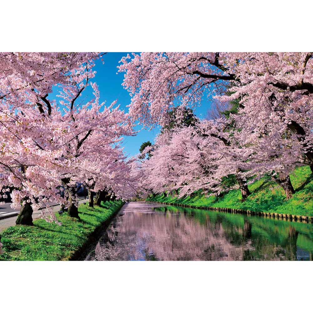 【小巷】攝影 青森 弘前公園的櫻雲 櫻花 (Yanoman, 1000片, 10-1455, 日本拼圖)