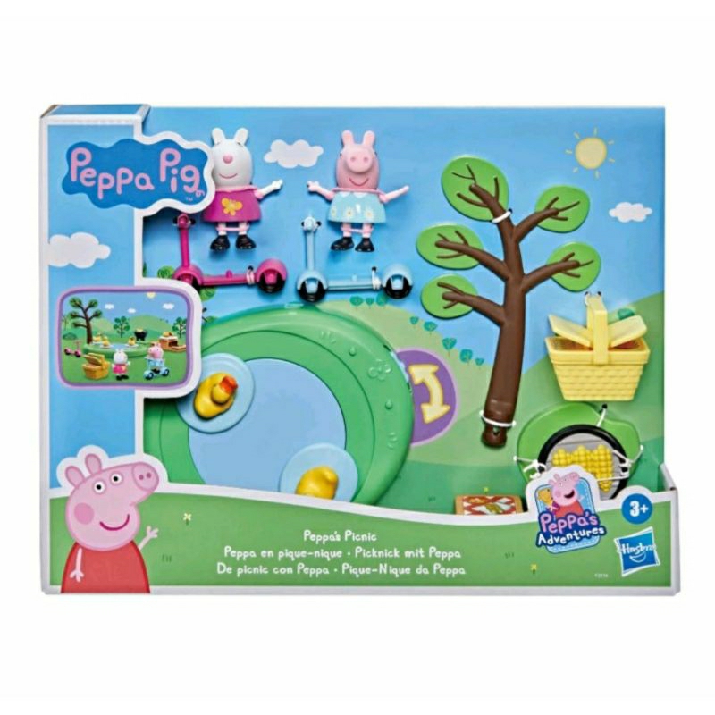 孩之寶正版佩佩豬野餐玩具