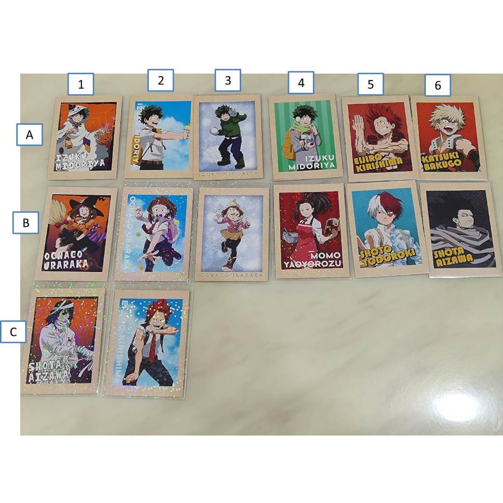 [睡睡蛙小池] 我的英雄學院 拍立得 相澤消太 綠谷出久 爆豪勝己 八百萬百 切島銳兒郎 麗日御茶子 轟焦凍 耳郎響香