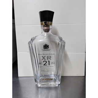 現貨 約翰走路 二手品。 JOHN WALKER & SONS XR 21年限（含盒子）空酒瓶 玻璃瓶 裝飾瓶 空瓶