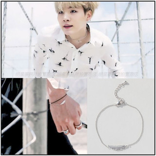 ❌免運❌ 韓國手鏈 正韓進口 ASMAMA正品 防彈少年團 BTS SUGA 閔玧其 同款羽毛造型細手鍊手環