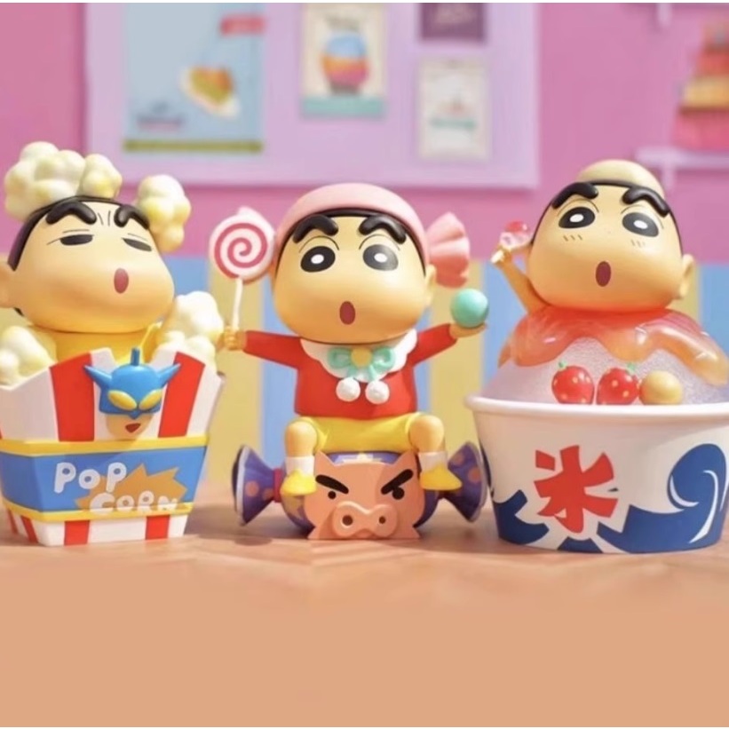 💞蠟筆小新-點心時間系列💞  交換禮物 草莓蛋糕  脆皮甜筒 園遊會 盒玩 盲盒 娃娃機 禮物