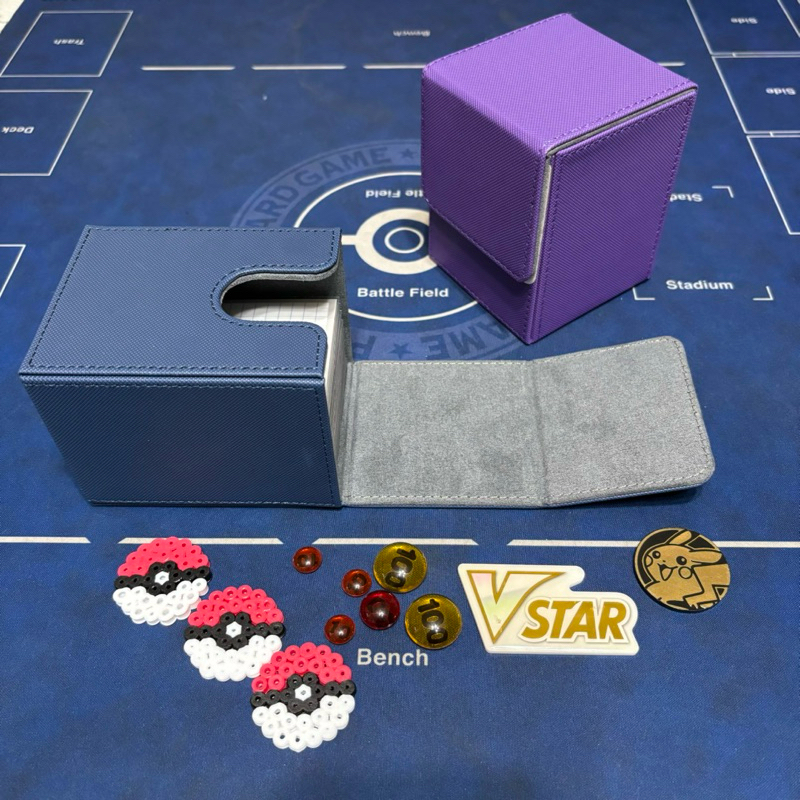 TCpindo卡牌收納盒 寶可夢卡牌 遊戲王卡 奧特曼卡片 球員卡 寶可夢專用卡盒 PTCG 卡盒 側開 上開 磁吸卡盒