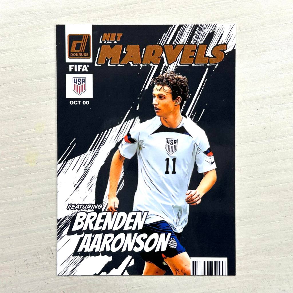 Brenden Aaronson Marvels 2022-23 Donruss Soccer FIFA 球員卡