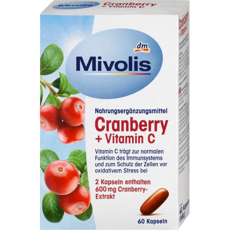 【Mivolis】［預購］蔓越莓+維他命C膠囊60顆（先聊聊預購商品😋）