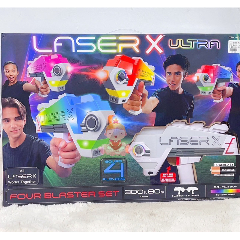 ♥️波妞♥️ Laser X 變色雷射槍 4人對戰組⚠️拆封新品⚠️ ‼️拆包裝 可寄超商‼️