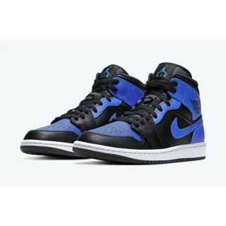 Nike Air Jordan 1 Mid '' Hyper Royal '' 黑藍 男款 554724-077
