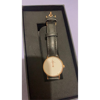 Daniel Wellington DW 手錶 Classy St Mawes 26mm黑色真皮鑽石錶 絕版