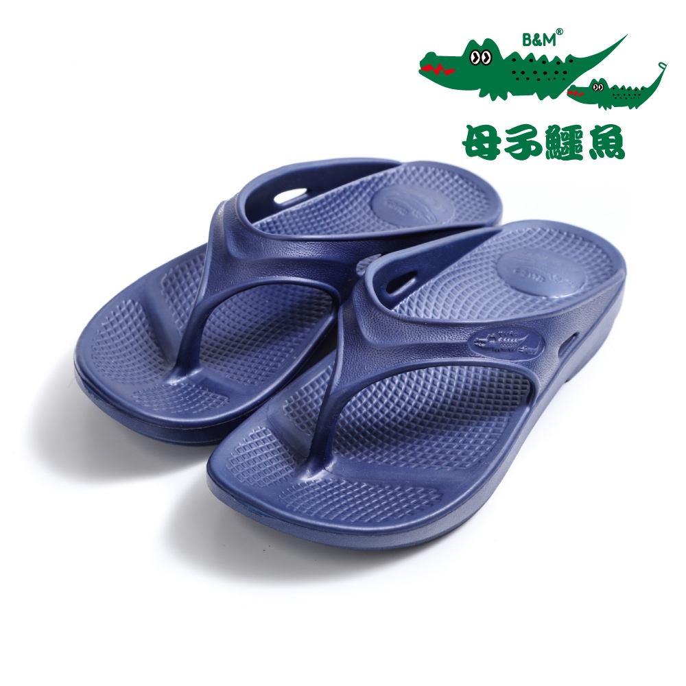 母子鱷魚 紓壓恢復機能鞋 BCU108 【紓壓系列】藍色 / 夾腳拖