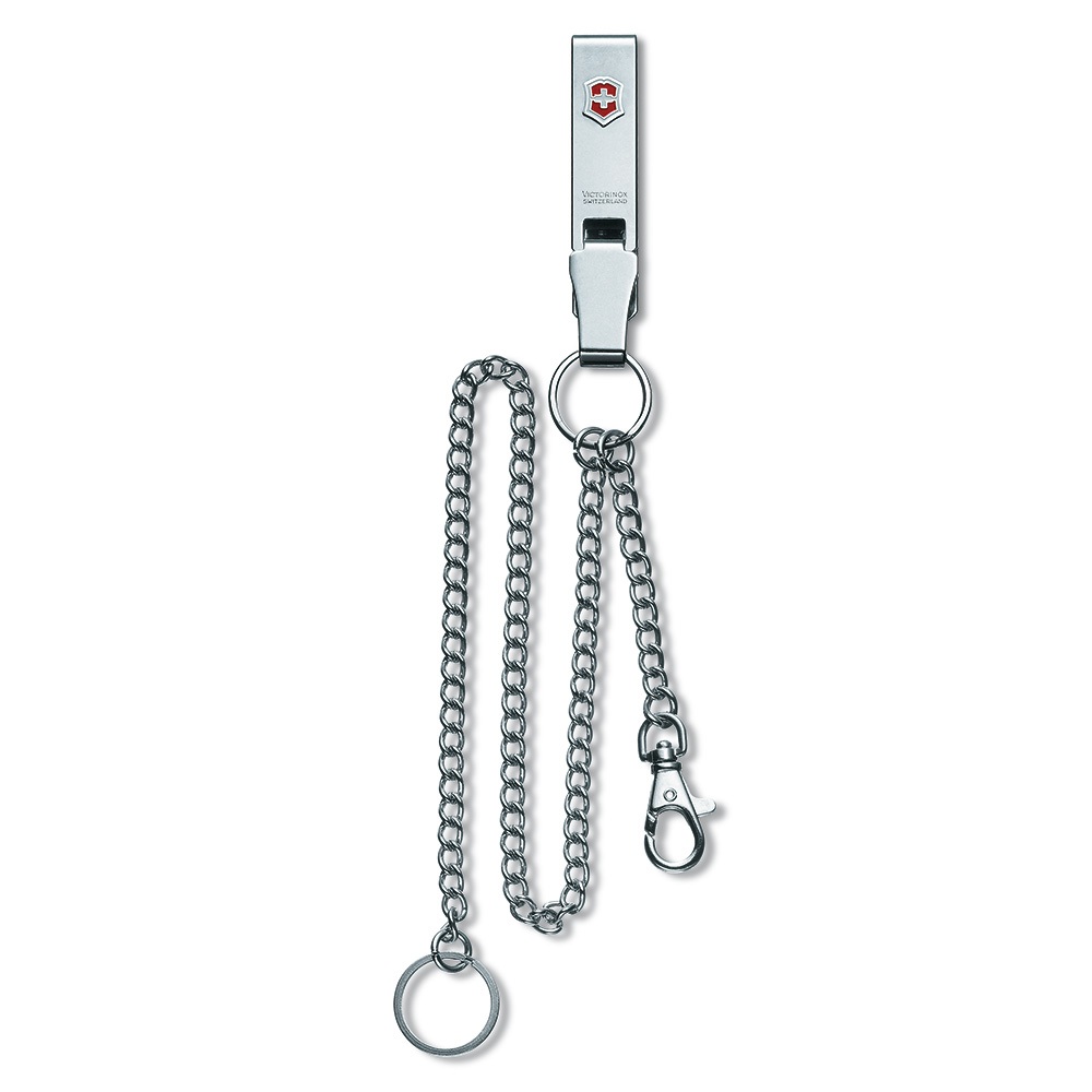 VICTORINOX 瑞士維氏 不鏽鋼長短鍊鑰匙圈 (41860)