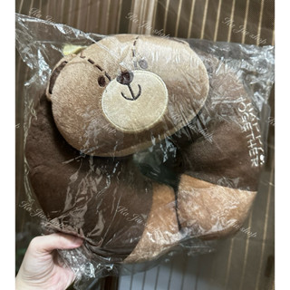 頸枕 熊熊 靠枕 可愛動物 大雄 刺繡 靠枕 旅行枕 聖誕禮物 交換禮物 送禮 🌸6