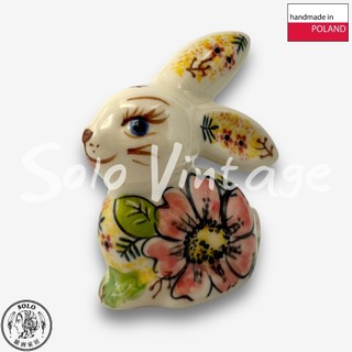 【SOLO歐洲家居】波蘭陶 VENA 10CM 兔子擺飾 綠意春天系列 入門款 居家裝飾 生日禮物 復活節