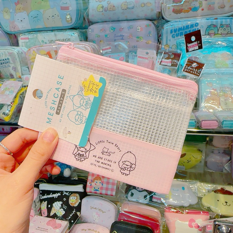 日本 三麗鷗 kikilala 雙子星 防水 收納包 收納袋 拉鍊袋 拉鍊包 小物包 化妝包 扁袋 防水包