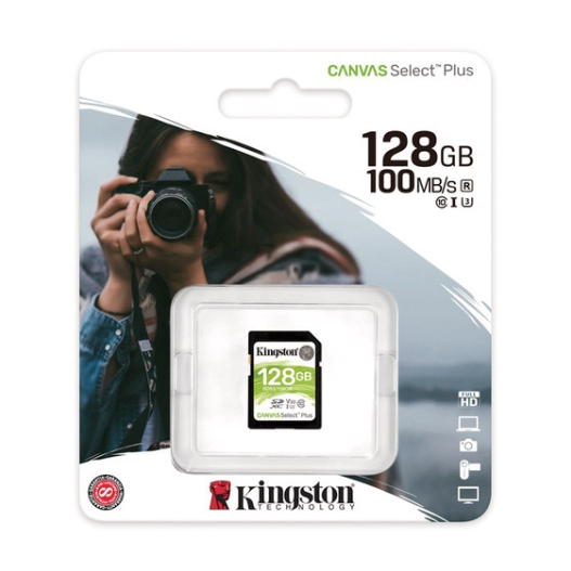 Kingston 金士頓 128GB Canvas Select Plus SDXC V10 U1 相機記憶卡 SDS2
